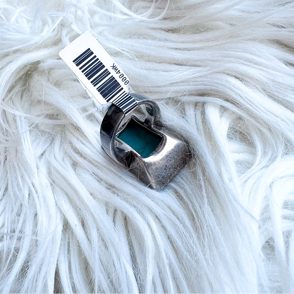 Rectangle Turquoise Ring 5 - image 6